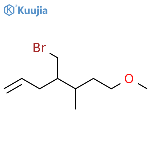 1-Heptene, 4-(bromomethyl)-7-methoxy-5-methyl- structure