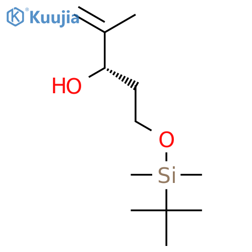 1-Penten-3-ol, 5-[[(1,1-dimethylethyl)dimethylsilyl]oxy]-2-methyl-, (3S)- structure