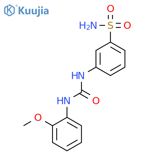 Benzenesulfonamide, 3-[[[(2-methoxyphenyl)amino]carbonyl]amino]- structure