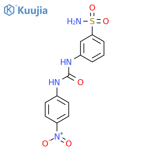 Benzenesulfonamide, 3-[[[(4-nitrophenyl)amino]carbonyl]amino]- structure