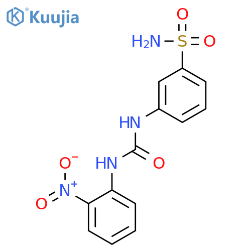 Benzenesulfonamide, 3-[[[(2-nitrophenyl)amino]carbonyl]amino]- structure