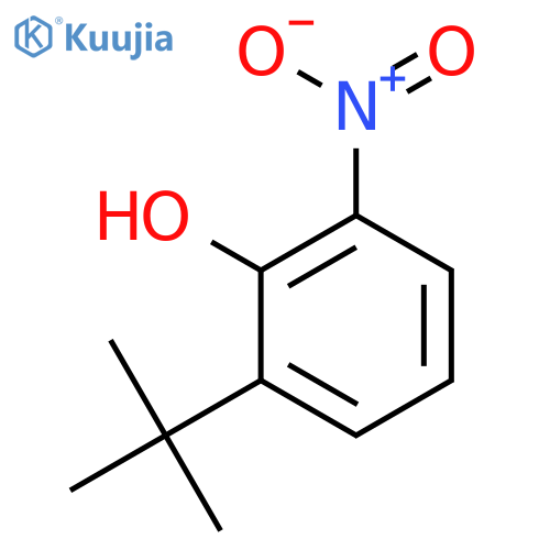 Phenol, 2-(1,1-dimethylethyl)-6-nitro- structure