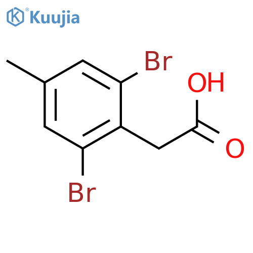 Benzeneacetic acid, 2,6-dibromo-4-methyl- structure