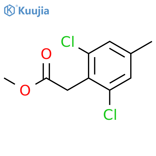 BENZENEACETIC ACID, 2,6-DICHLORO-4-METHYL-, METHYL ESTER structure
