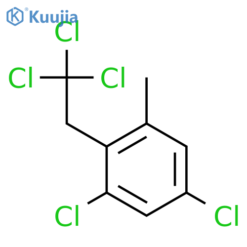 Benzene, 1,5-dichloro-3-methyl-2-(2,2,2-trichloroethyl)- structure
