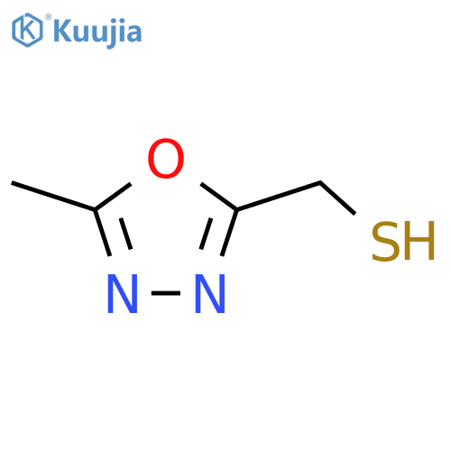 (5-Methyl-1,3,4-oxadiazol-2-yl)methanethiol structure