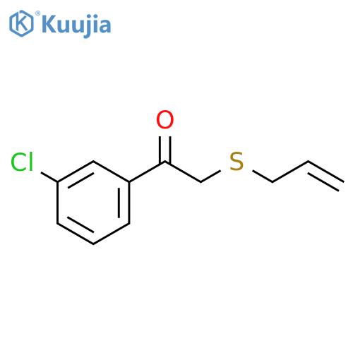 Ethanone, 1-(3-chlorophenyl)-2-(2-propen-1-ylthio)- structure