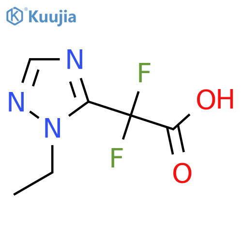 2-(1-Ethyl-1H-1,2,4-triazol-5-yl)-2,2-difluoroacetic acid structure