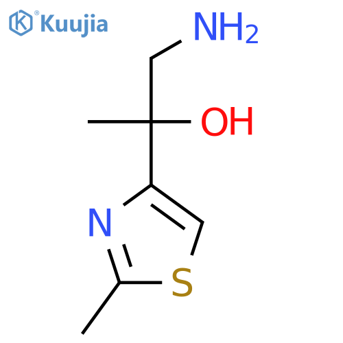 1-Amino-2-(2-methyl-1,3-thiazol-4-yl)propan-2-ol structure