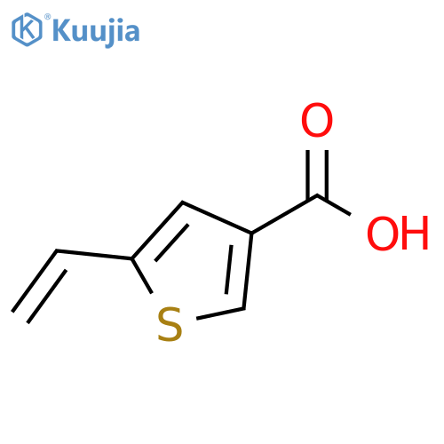 3-Thiophenecarboxylic acid, 5-ethenyl- structure