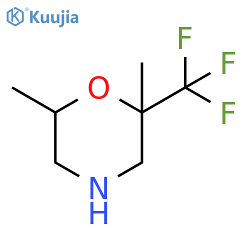 Morpholine, 2,6-dimethyl-2-(trifluoromethyl)- structure