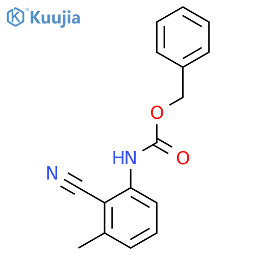 benzyl N-(2-cyano-3-methylphenyl)carbamate structure