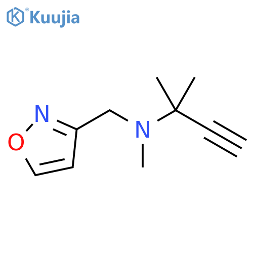 3-Isoxazolemethanamine, N-(1,1-dimethyl-2-propyn-1-yl)-N-methyl- structure