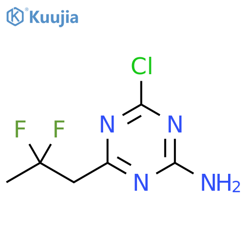 1,3,5-Triazin-2-amine, 4-chloro-6-(2,2-difluoropropyl)- structure