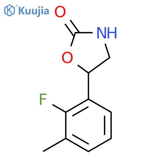 5-(2-Fluoro-3-methylphenyl)-1,3-oxazolidin-2-one structure
