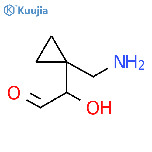 Cyclopropaneacetaldehyde, 1-(aminomethyl)-α-hydroxy- structure