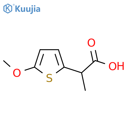 2-(5-Methoxythiophen-2-yl)propanoic acid structure