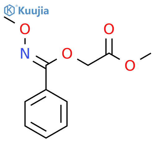 Acetic acid, [(Z)-(methoxyimino)phenylmethoxy]-, methyl ester structure