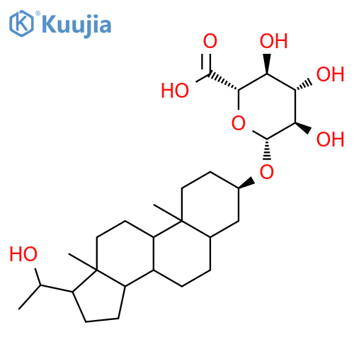 Pregnanediol 3a-O-b-D-Glucuronide structure