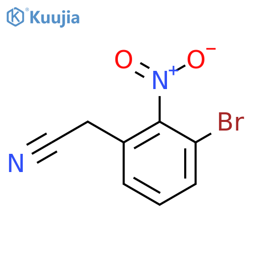 (3-Bromo-2-nitrophenyl)acetonitrile structure