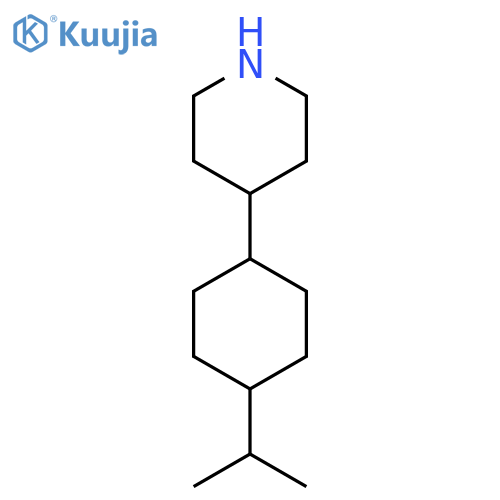 4-[4-(Propan-2-yl)cyclohexyl]piperidine structure