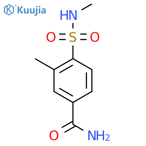 3-Methyl-4-(methylsulfamoyl)benzamide structure