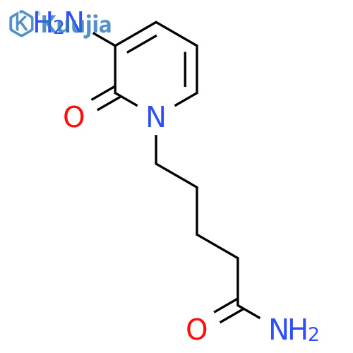 5-(3-Amino-2-oxo-1,2-dihydropyridin-1-yl)pentanamide structure