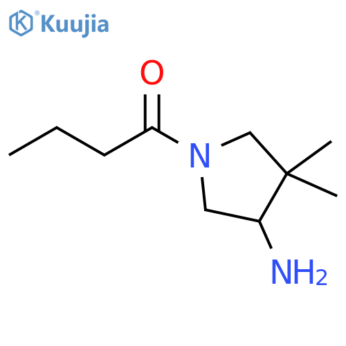 1-Butanone, 1-(4-amino-3,3-dimethyl-1-pyrrolidinyl)- structure
