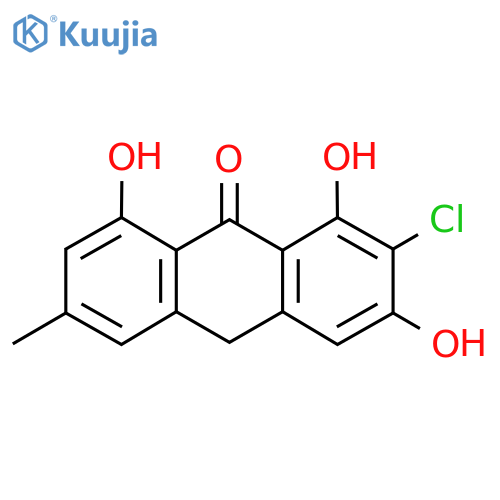 2-Chloro-1,3,8-trihydroxy-6-methylanthrone structure
