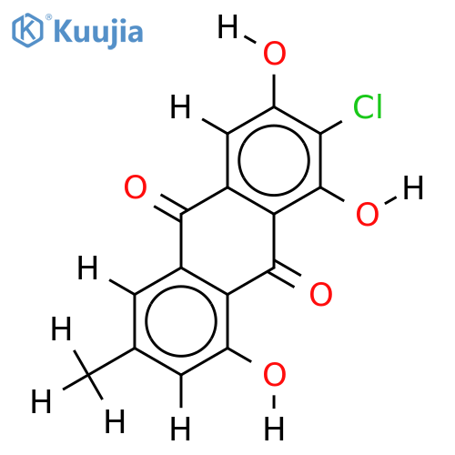 1,3,8-Trihydroxy-2-chlor-6-methylanthrachinon structure