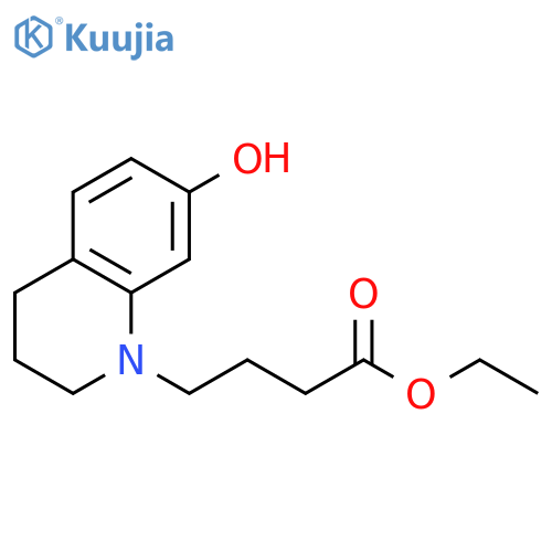 3,4-Dihydro-7-hydroxy-1(2H)-quinolinebutanoic Acid Ethyl Ester structure