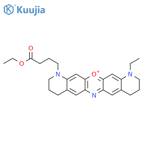 1-(4-Ethoxy-4-oxobutyl)-11-ethyl-1,2,3,4,8,9,10,11-octahydrodipyrido3,2-b:2',3'-iphenoxazin-13-ium structure