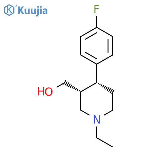 [(3R,4R)-1-Ethyl-4-(4-fluorophenyl)piperidin-3-yl]methanol structure