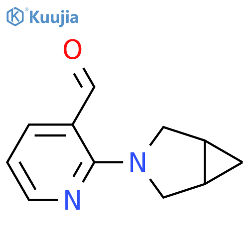 2-{3-azabicyclo[3.1.0]hexan-3-yl}pyridine-3-carbaldehyde structure
