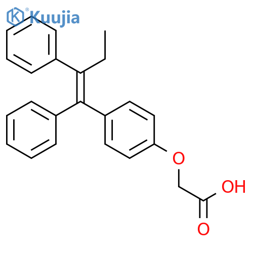 Acetic acid, [4-(1,2-diphenyl-1-butenyl)phenoxy]- structure