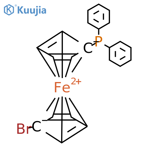 1-Bromo-1'-diphenylphosphinoferrocene structure