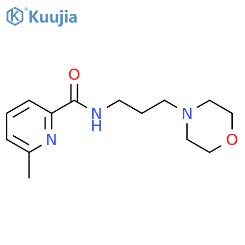 2-PYRIDINECARBOXAMIDE, 6-METHYL-N-[3-(4-MORPHOLINYL)PROPYL]- structure