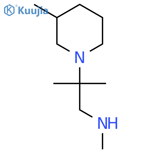 Methyl[2-methyl-2-(3-methylpiperidin-1-yl)propyl]amine structure