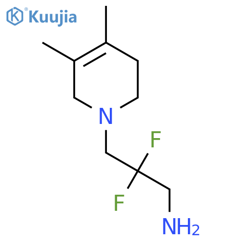 3-(4,5-Dimethyl-1,2,3,6-tetrahydropyridin-1-yl)-2,2-difluoropropan-1-amine structure