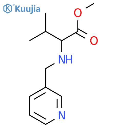 Methyl 3-methyl-2-{[(pyridin-3-yl)methyl]amino}butanoate structure