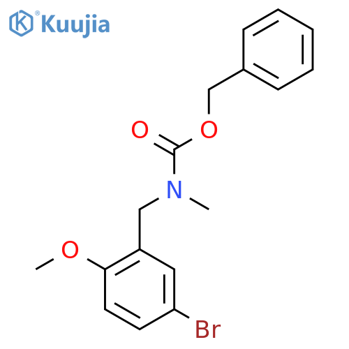 benzyl N-[(5-bromo-2-methoxyphenyl)methyl]-N-methylcarbamate structure