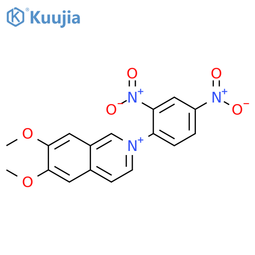 2-(2,4-Dinitrophenyl)-6,7-dimethoxyisoquinolinium structure