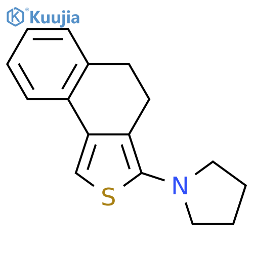 Pyrrolidine, 1-(4,5-dihydronaphtho[1,2-c]thien-3-yl)- structure