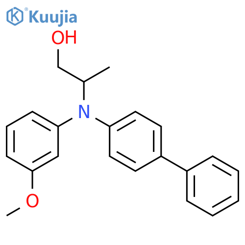 1-Propanol, 2-[[1,1'-biphenyl]-4-yl(3-methoxyphenyl)amino]- structure