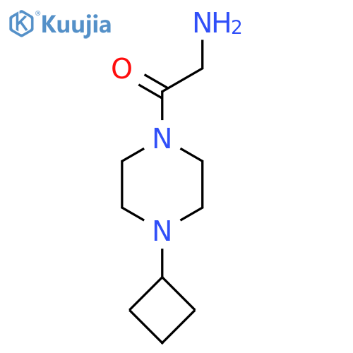 2-Amino-1-(4-cyclobutylpiperazin-1-yl)ethan-1-one structure