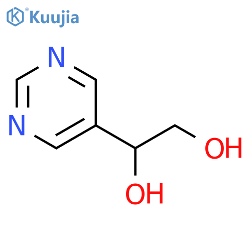 1-(pyrimidin-5-yl)ethane-1,2-diol structure