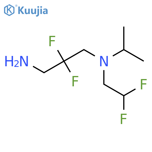 N'-(2,2-difluoroethyl)-2,2-difluoro-N'-propan-2-ylpropane-1,3-diamine structure