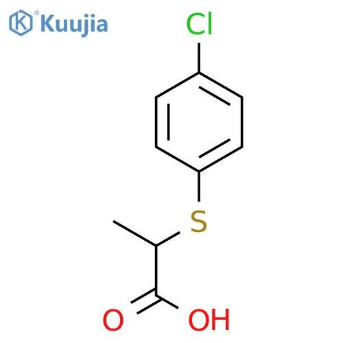 2-(4-Chlorophenyl)sulfanylpropanoic Acid structure