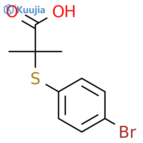 2-(4-Bromophenyl)sulfanyl-2-methylpropanoic Acid structure