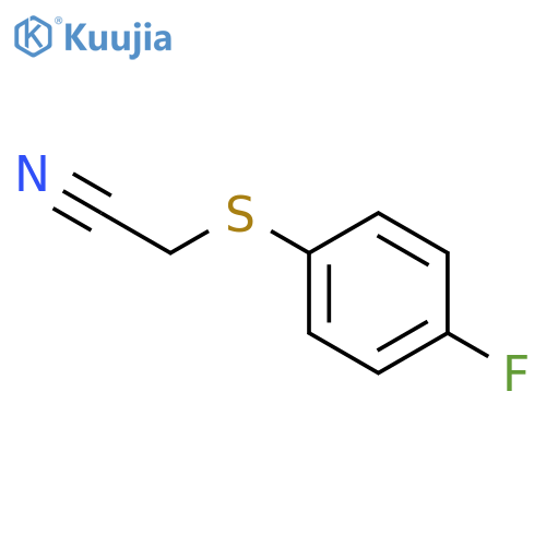 (4-fluorophenylthio)acetonitrile structure